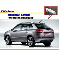 car rear reverse camera for renault samsung qm5 back parking hd ccd rca ntst pal license plate cam auto accessories