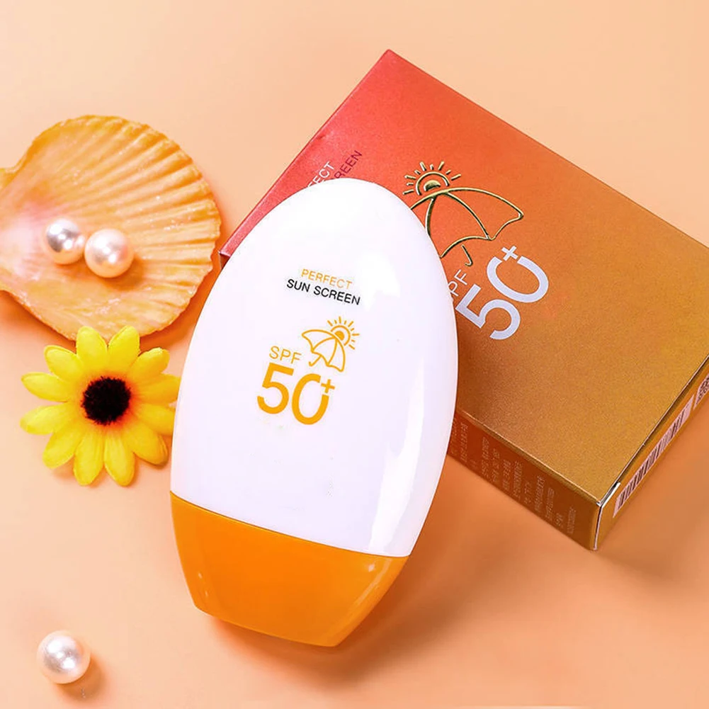 55 мл мягкий солнцезащитный лосьон SPF50 + крем для лица изоляция УФ тела увлажняющий