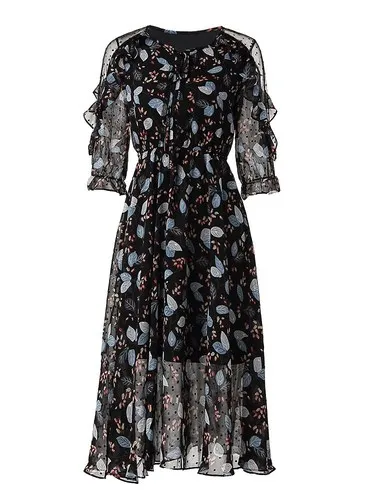 Женское Элегантное повседневное платье Vestidos, летнее винтажное платье с коротким рукавом и цветочным принтом, женское пляжное облегающее длинное платье