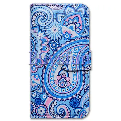 Bcov Марка Голубой Пейсли Крышка Случая Кожи Folio Для Samsung Galaxy S7 Edge 103027149 |