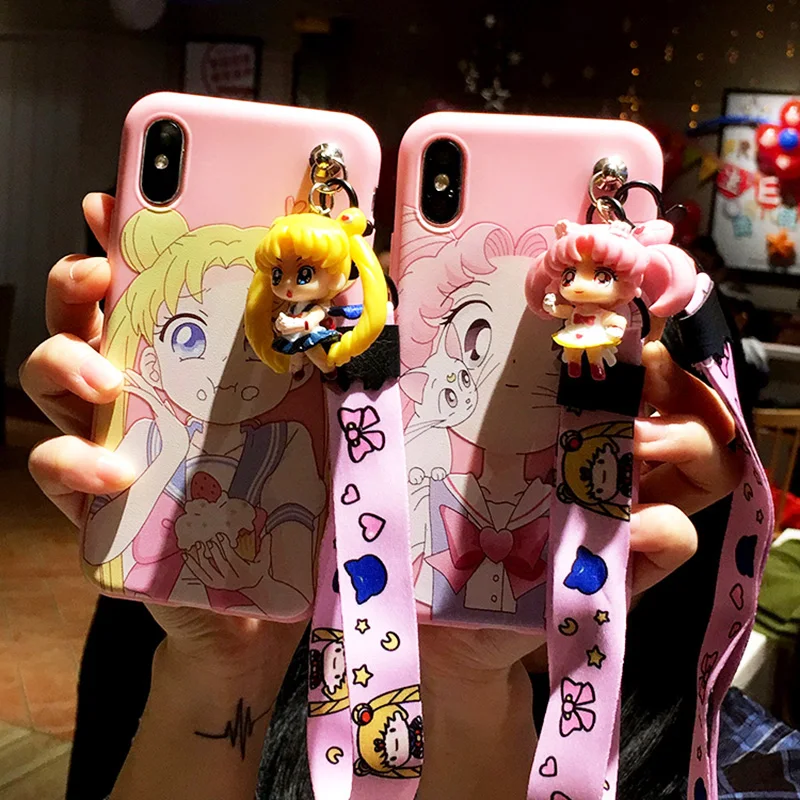 Для iphone XS Max милый 3D чехол с принтом &quotСейлор Мун&quot для X XR 6 6S 7 8plus Мягкий