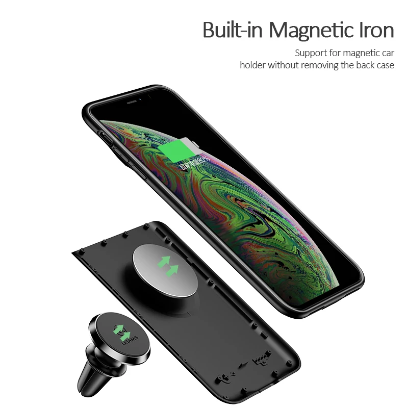 Чехол для зарядного устройства iPhone XS Max защитный чехол USAMS XR X переносной