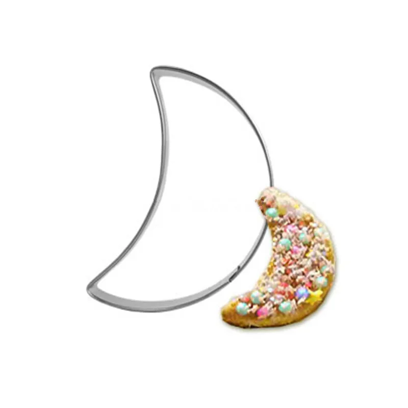 3pcs/set  Magic Wand Gingerbread House Moon Molds for Cookies Egg Pasta Cutter Mousse Ring Small Kitchen Knives Appliances