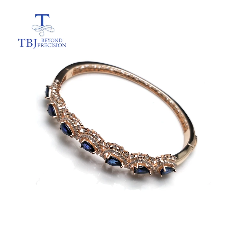 Женский браслет с сапфирами TBJ Ювелирное Украшение в классическом стиле