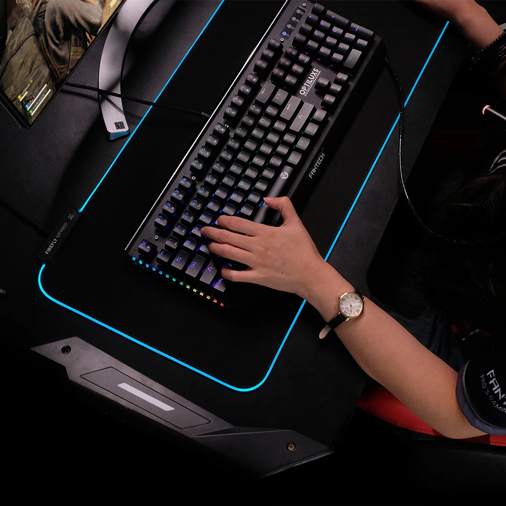 Fantech Mk884 профессиональная механическая клавиатура с RGB подсветкой игровая клавиатура USB Проводная Водонепроницаемая клавиатура для игры в офис