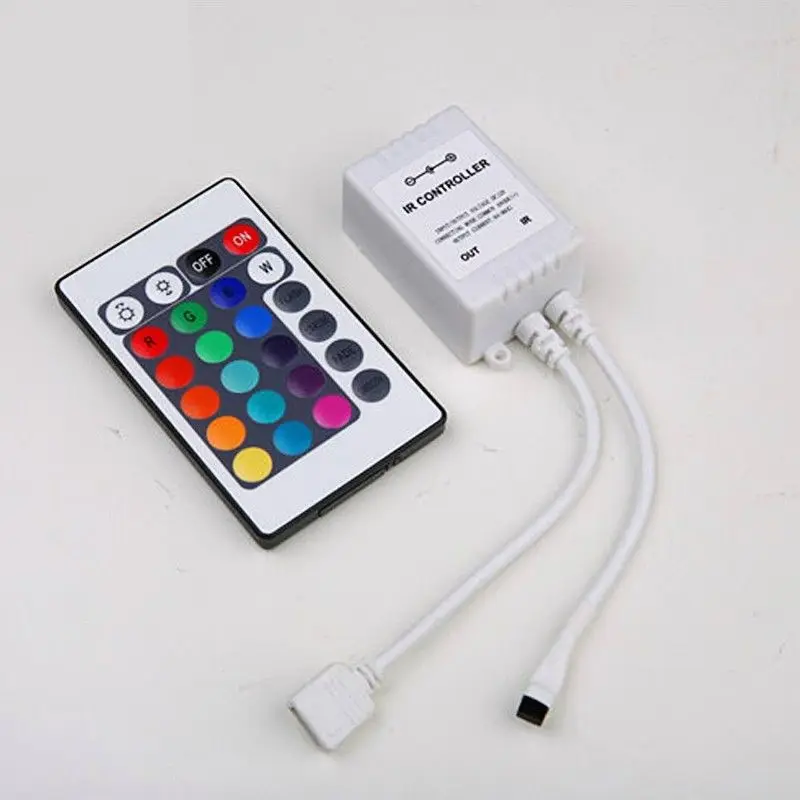 24-кнопочный диммер IR RGB пульт дистанционного управления для светодиодов DC 12V 6A |