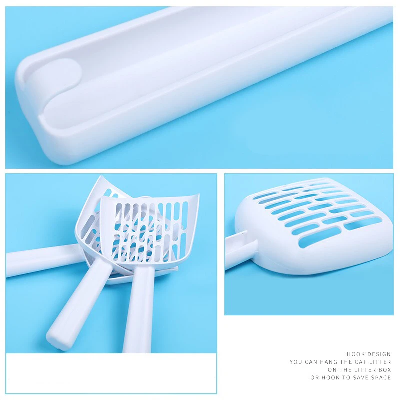 Поликарбонатная Лопата для кошачьего туалета с большим отверстием размер котят