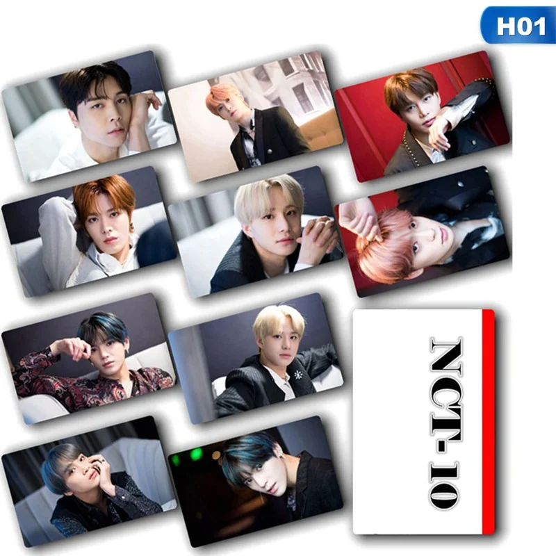 Kpop NCT 127 NCT мечта коллективный член ЛОМО фото карта наклейка липкая Фотокарта Плакат 10 шт./партия Лидер продаж