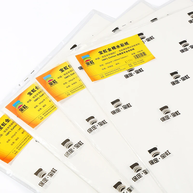 

Baohong Cotton Professional Watercolor Paper Hand Painted Water color Book for Artist Student all Sketch Art Supplies