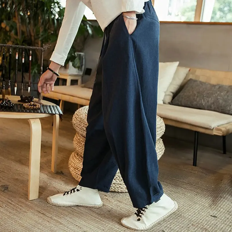 

Traditional chinese men clothing kung fu pants oriental pants man mens ethnic clothing oriental men clothes G184