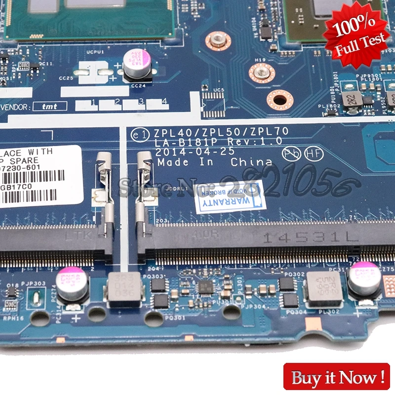 NOKOTION 807230 601 001 для HP Probook 470 G2 материнская плата ноутбука ZPL40 ZPL50 ZPL70 LA B181P i7 5500U CPU R5 M255