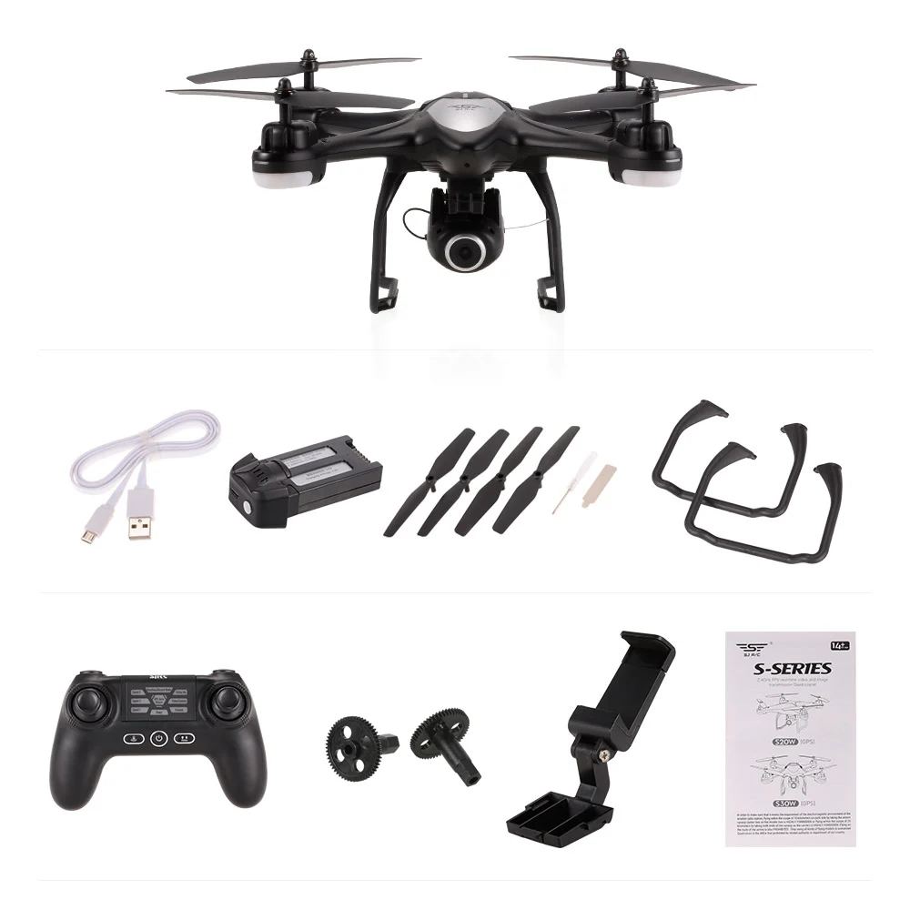 S30W 2 4G 720 P 1080 камера Квадрокоптер WiFi fpv RC селфи Дрон GPS позиционирование один ключ
