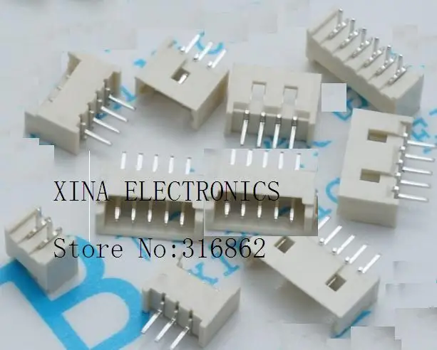 50 шт. Micro JST 1 25 мм Шаг 2 Pin 8 Штекерный разъем для розетки 2P/3P/4P/5P/6P/7P/8P|Соединители| |