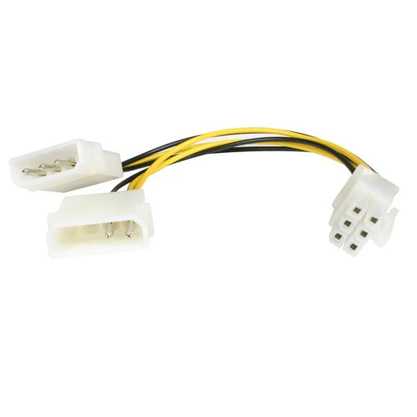 StarTech.com кабель de 15 см Adaptador де Alimentacion LP4 PCI Express 6 сосны para Tarjeta жирафика 0153 м Molex (4