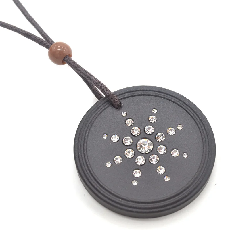 Личи Стразы кулон Quantum pendant ожерелье скалярная энергия Neg ионы с защитой от ЭМП для