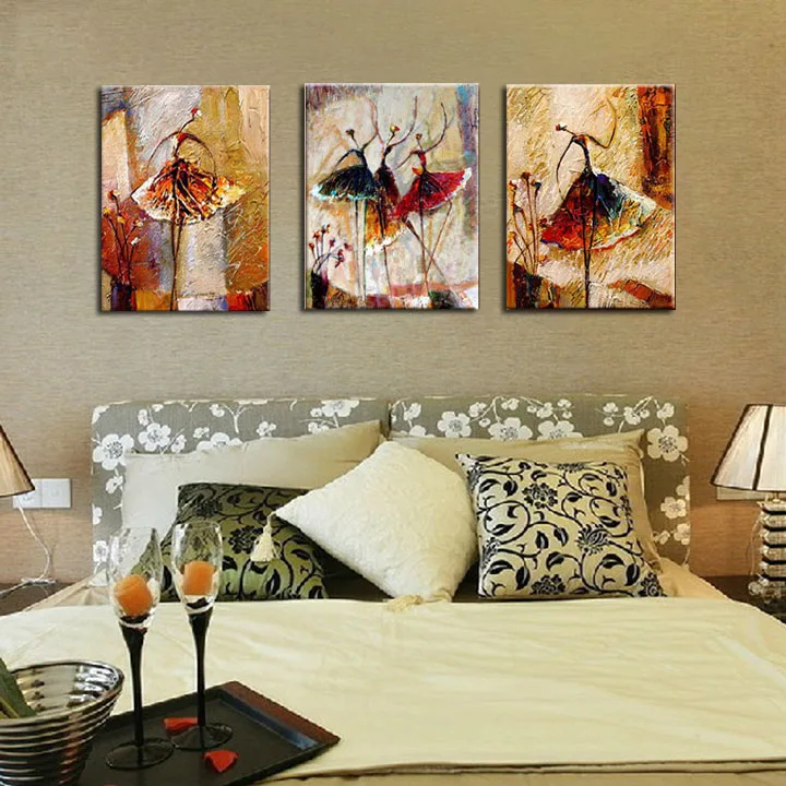 Картина на холсте с изображением балерины настенное искусство украшение для