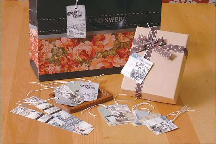 ENO поздравительная винтажная бумажная бирка набор-Висячие бирки на день рождения