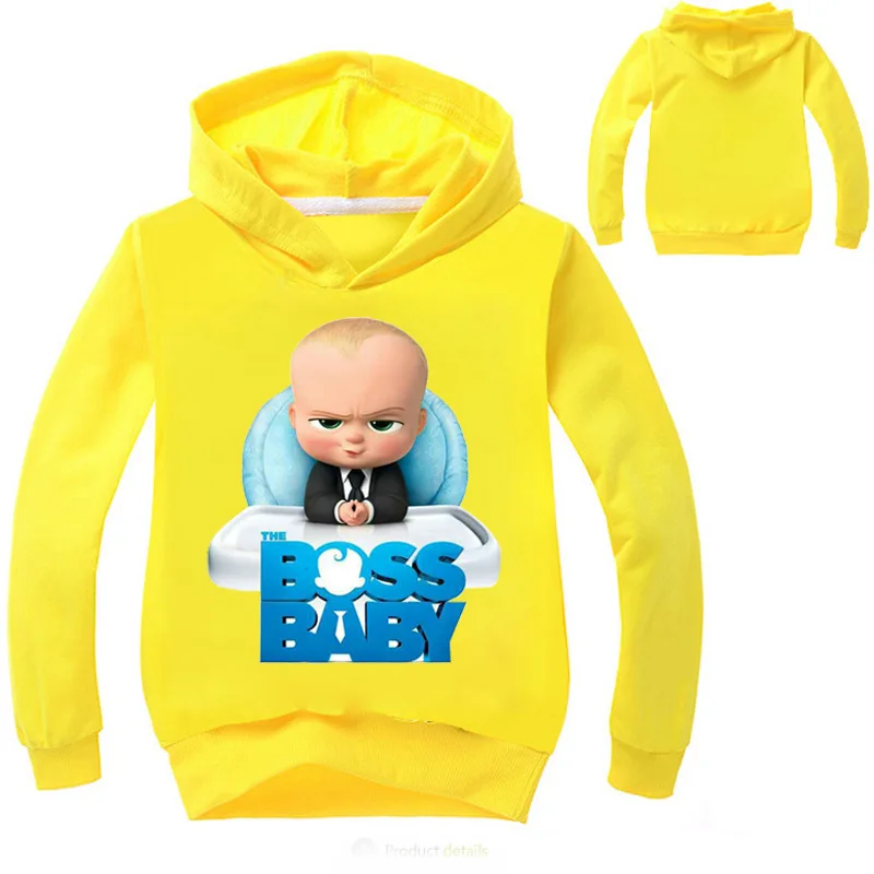 Весна 2019 BOOSBABY детские толстовки из чистого хлопка повседневная спортивная
