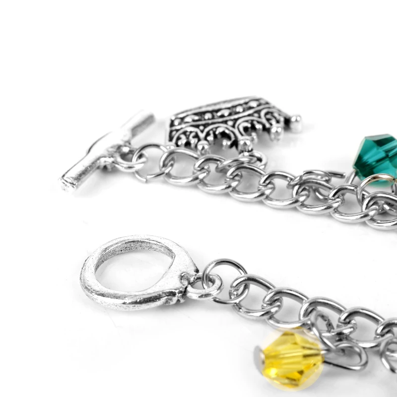 

Anime Frog Prince Bracelet Crown Animal frog Bee Magic Mask Pan Music Note Wristband Accessories Bracelets for Women