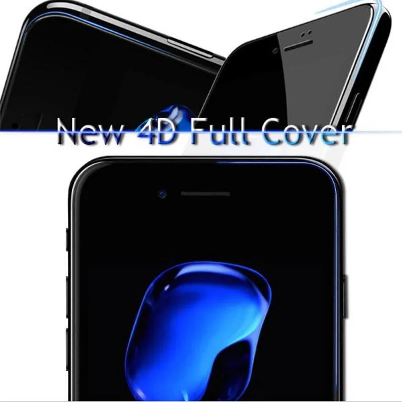 5D (2nd Gen 4D) Премиум Закаленное стекло протектор экрана для iPhone X 7 8 Plus закаленная