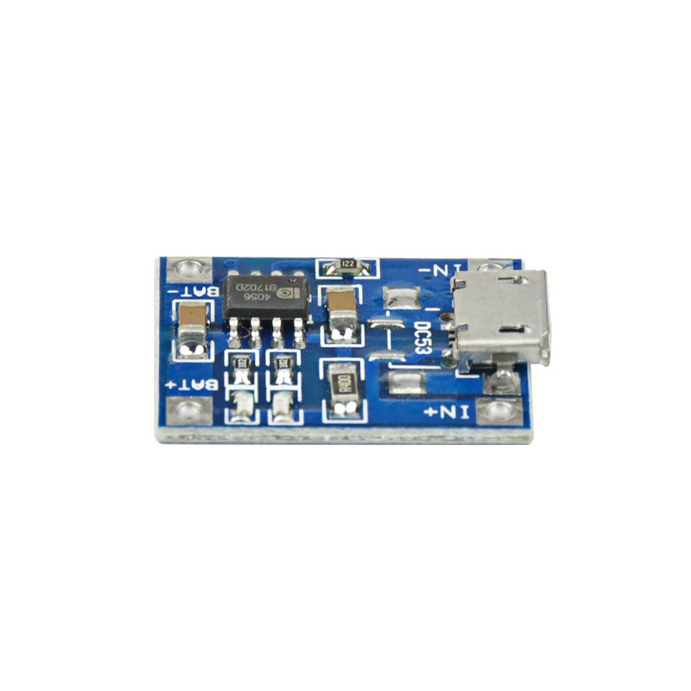 AIYIMA 5 шт. в micro USB 1A литиевая батарея 18650 зарядное устройство модуль LED TP4056|18650