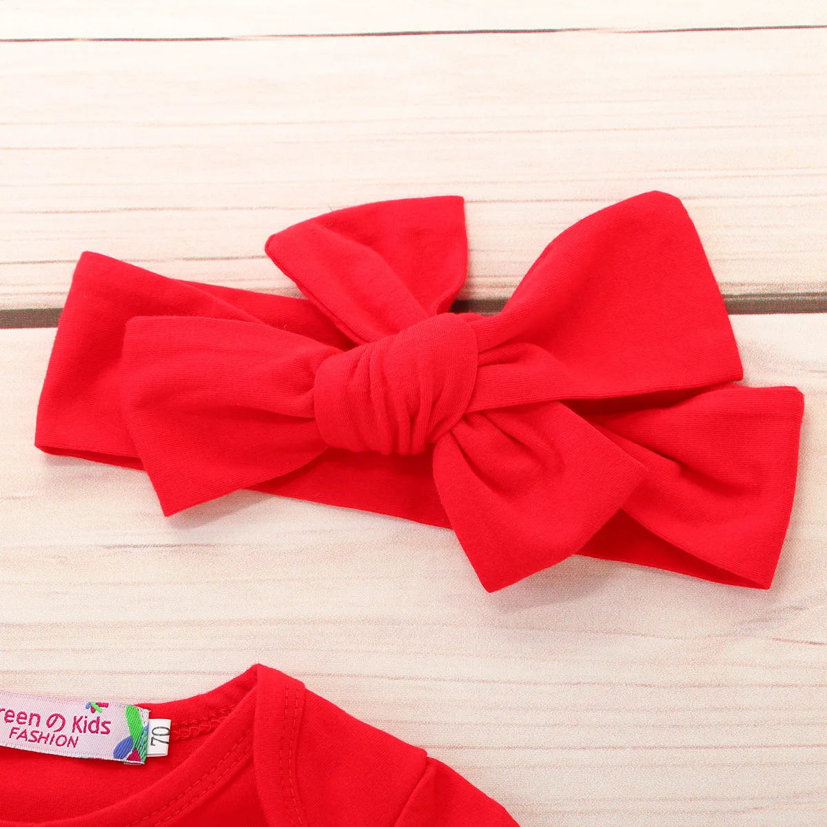Baby Girl Clothes Full Set With Headband Christmas Newborn Outfits For Red Infant First Birthday Clothing | Детская одежда и обувь