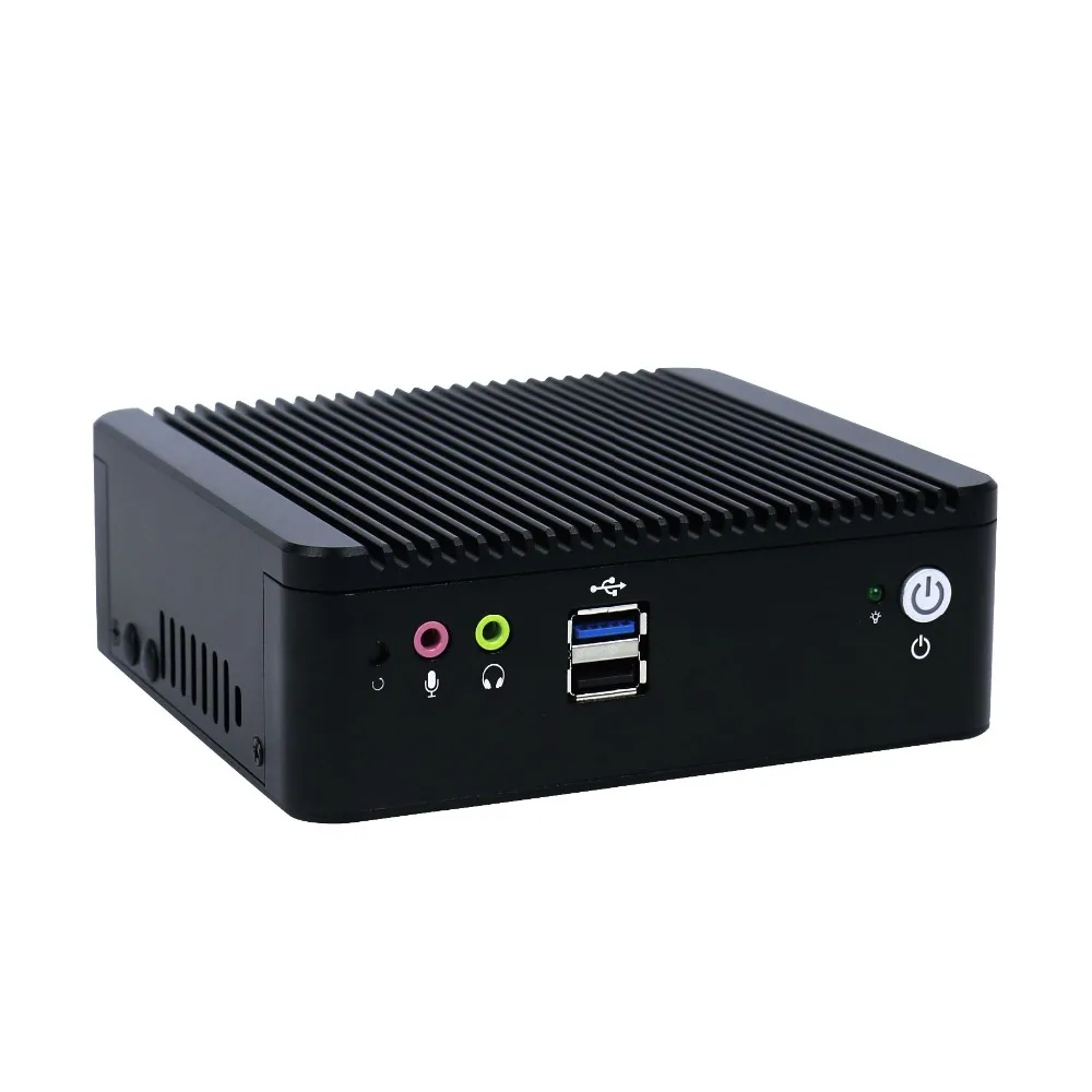 Topton J1900 безвентиляторный мини ПК Quad Core 2 * intel i211 at LAN на борту 4 Гб оперативной