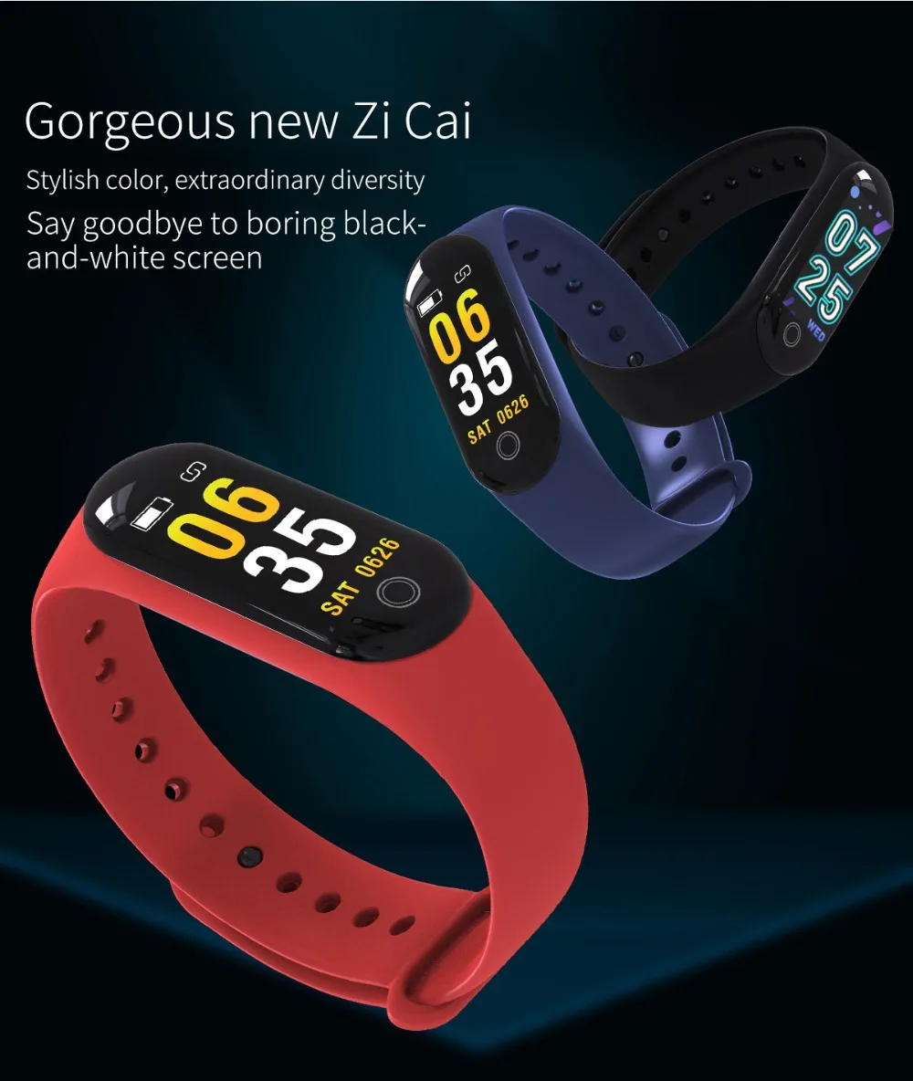 M30 для xiaomi mi band 3 умный Браслет IP67 браслет монитор сердечного ритма артериального давления браслет Фитнес трекер PK mi Группа 3