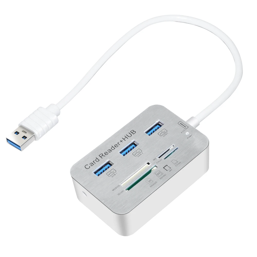 

USB-концентратор с кардридером для SD/TF-карт, 5 Гбит/с