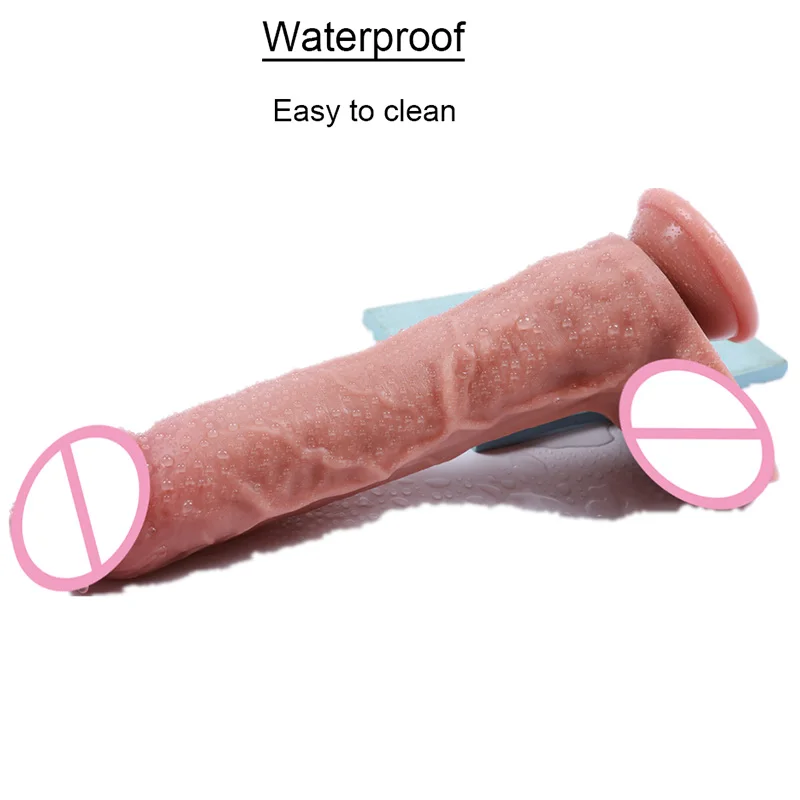 Супер огромный фаллоимитатор реалистичный на присоске силиконовый мужской