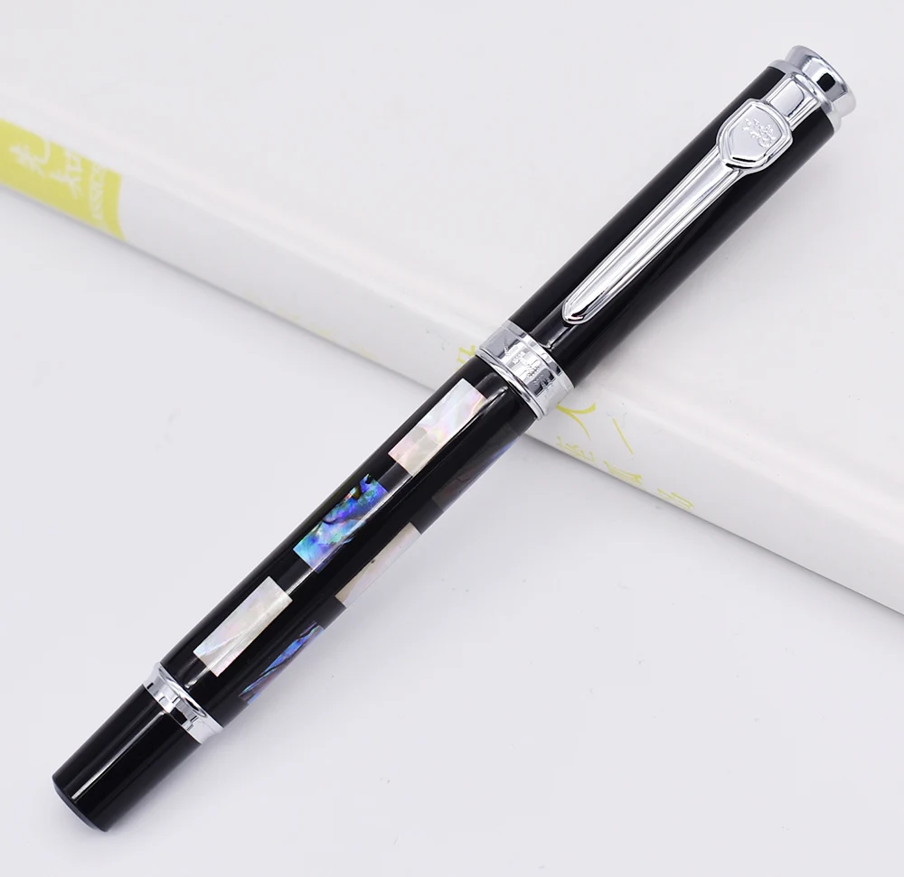 Перьевая ручка Jinhao 8802 глубоководная яркая перьевая с жемчужной ракушкой для