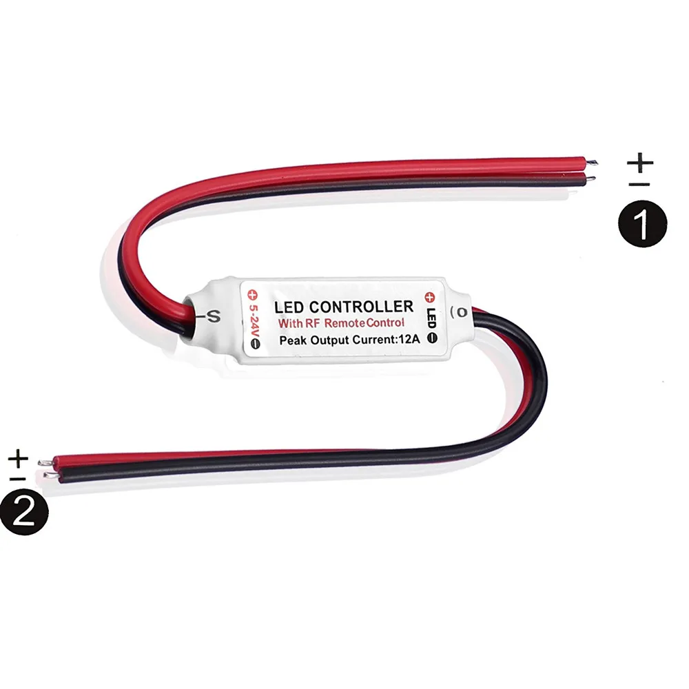 Миниатюрный светодиодный контроллер диммер + РЧ беспроводной пульт