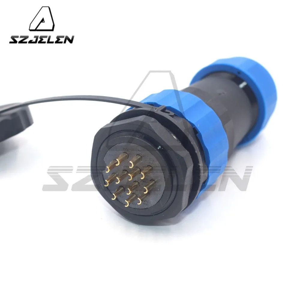 SD28TP-ZM 28mm 12pin Industrial Waterproof cable Connector Plug female and Socket male IP67 electrical Power connector | Обустройство