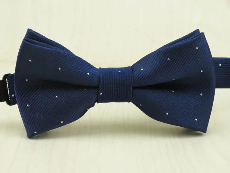 Лидер продаж Детский галстук-бабочка мода в полоску серебро Flash Dot Bowties для обувь мальчиков и девочек милый галстук бабочка дети - Цвет: NAVY BLUE
