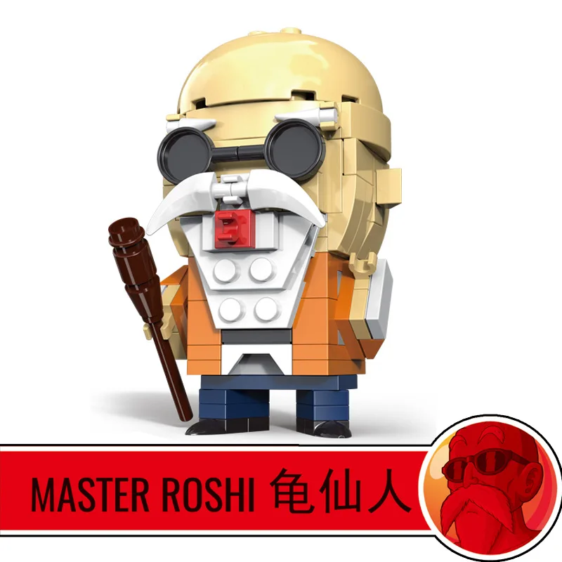 Without Original Box Новые Фигурки Brickheadz Dragon Ball Z Сон Гоку какаротто супер Heros строительные блоки наборы детские игрушки совместимы - Цвет: Without Original Box