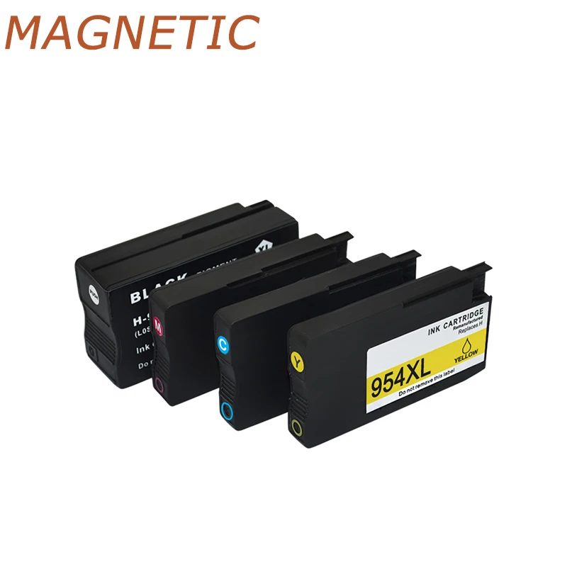 4 шт. Магнитная совместимые картриджи для HP 954 954XL 958XL OfficeJet Pro 8710 8720 8730 7740 8210