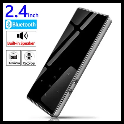 MP3 плеер с bluetooth с сенсорным экраном hi fi fm радио мини USB mp3 Спорт MP 3 HiFi музыкальный плеер портативный металлический walkman