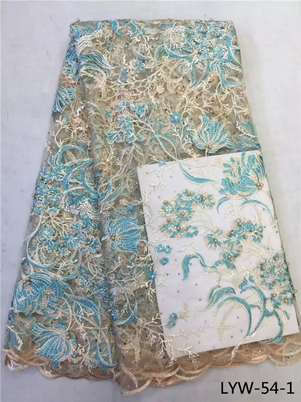 Великолепный дизайн Африканский Бусы Тюль сетки кружевной ткани стразы