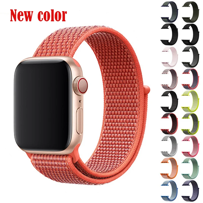 Цветной нейлоновый спортивный бесшовный репликация Band для Apple Watch серии 1/2/3/4