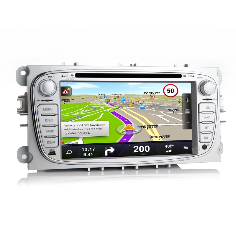 HIFIF DAB Android 7 12 CD DVD радио плеер Navi GPS для FORD FOCUS Mondeo GALAXY C-Max S-MAX Kuga | Автомобили и