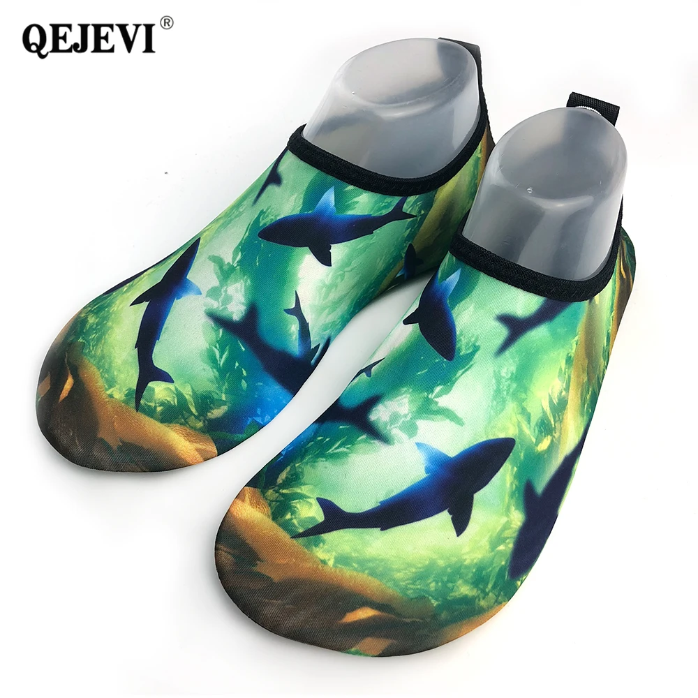 2018 QEJEVI пляжная обувь для мужчин унисекс мягкие водные кроссовки Уличная плавания