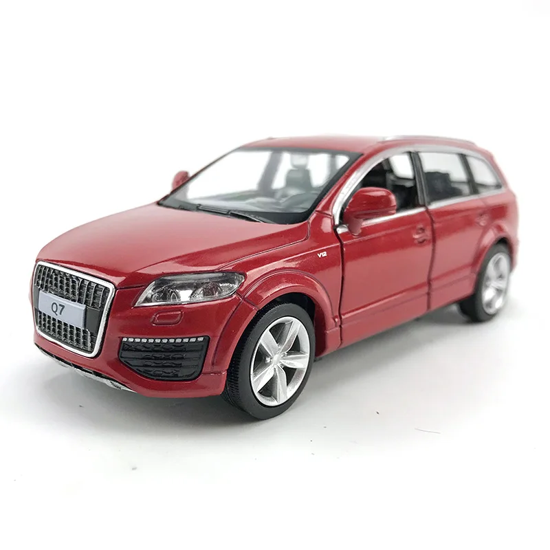 Q7 red 1/36 Scale Simulation CLS63 G63 Q7 VW Bus Alloy Model Car Diecast Vehicle Toys Pull Back Metal Auto Collection Cars Toy For Kids - Цвет: Q7 red