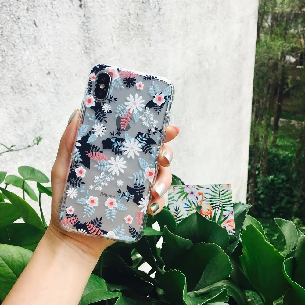 Netarlier воздушной подушке ТПУ чехол для iPhone 7 Plus 8 плюс цветочный Единорог мороженое