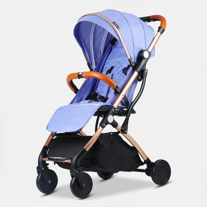 IMBABY Складная легкая детская коляска для путешествий, автомобильное сиденье, коляска, детская коляска, детские коляски для новорожденных, детская коляска - Цвет: Blue