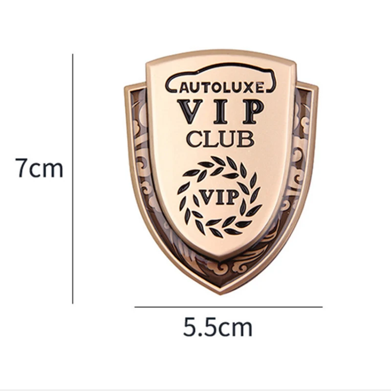 Золотой VIP пшеничный щит эмблема Autoluxe значок владельца клуба для BMW Benz Audi Land Rover