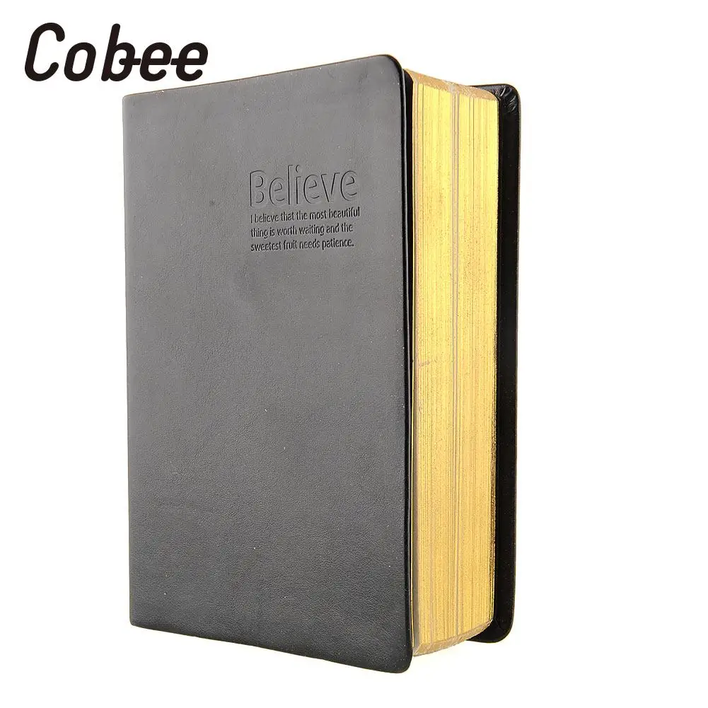 Блокнот в античном стиле с кожаной обложкой и толстыми пустыми страницами