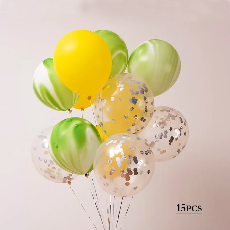 15pieces style 5 15 шт. 12 дюймов воздушный шар "Конфетти" Свадебные украшения надувные прозрачные латексные воздушные шары на день рождения разноцветные конфетти вечерние украшения - Цвет: 15pieces style 5