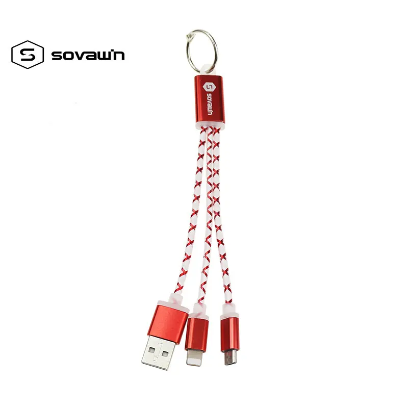 Sovawin короткий микро usb быстро Зарядное устройство более точных измерений 2 в 1 Мода