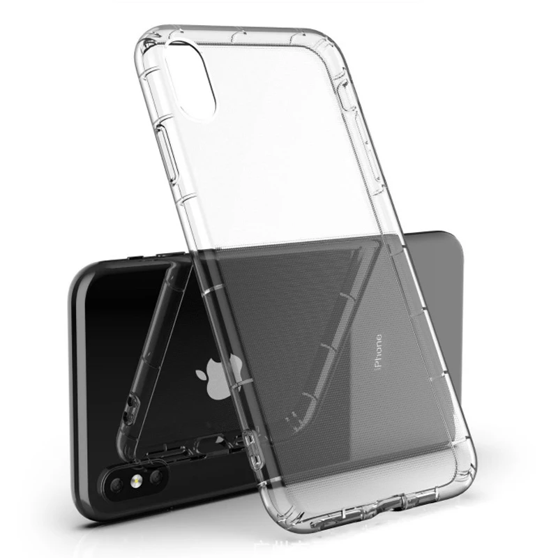 50 шт./лот для iPhone 8 Plus 7 6 S воздушной подушке мягкий чехол Прозрачный ударопрочный