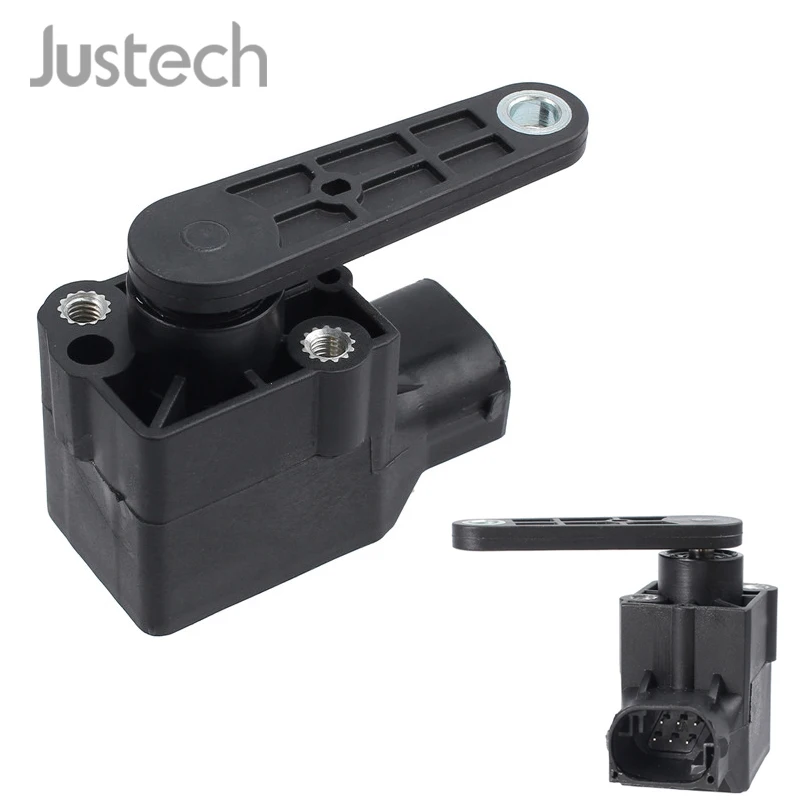 

Justech Car Headlight Level Control Sensor For BMW 1 3 5 6 7 X5 Z4 Z8 Convertible 37140141444 6 Pins Front Axle Headlight Sensor